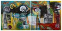 MIRADAS (DIPTYCH) by MIGUEL ANGEL MENDEZ